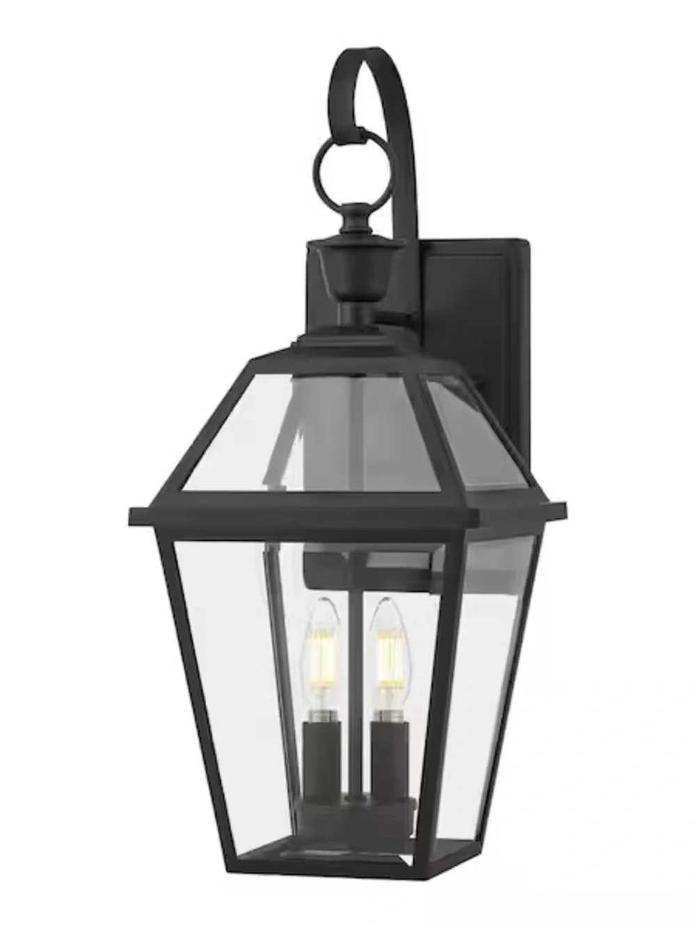 Outdoor Wall Lantern in Black - Classic Lantern Sconce